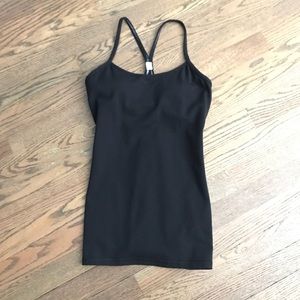 Lululemon Power Y Black Tank